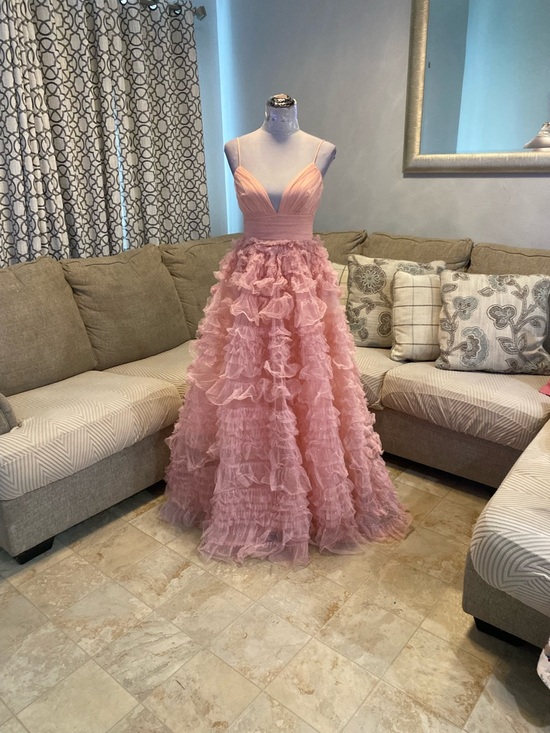 Windsor Dresses & Skirts - New Windsor Women Small Amabella Ruffled Glitter Tulle Ball Gown, Coral color